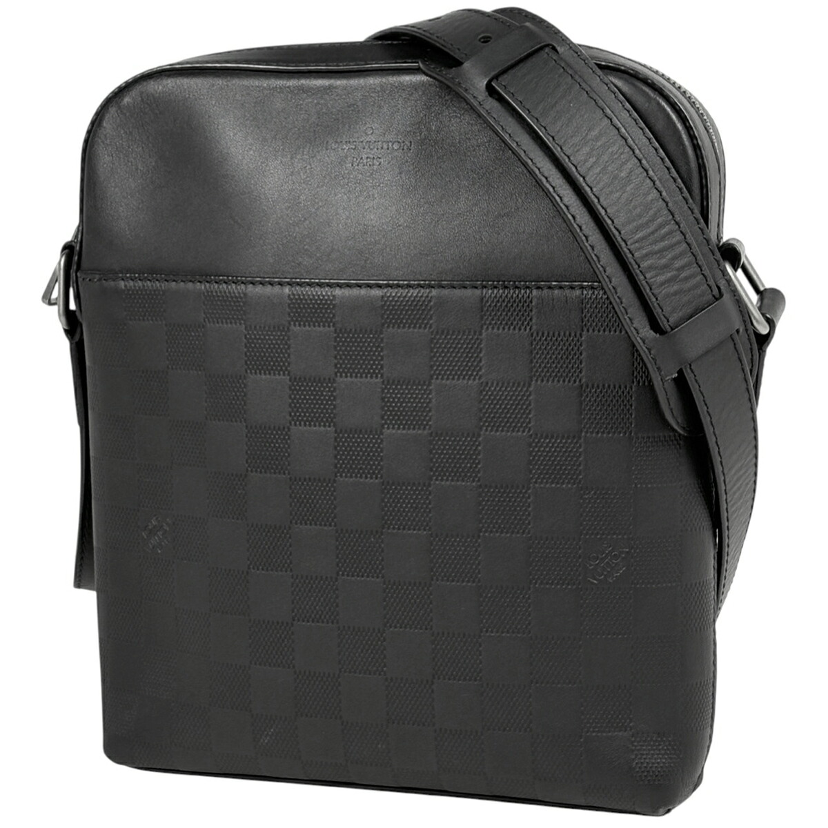 ルイ・ヴィトン Louis Vuitton ポシェット ディストリクト 斜め掛け ショルダーバッグ ダミエアンフィニ オニキス(ブラック) N23355 メンズ 【中古】