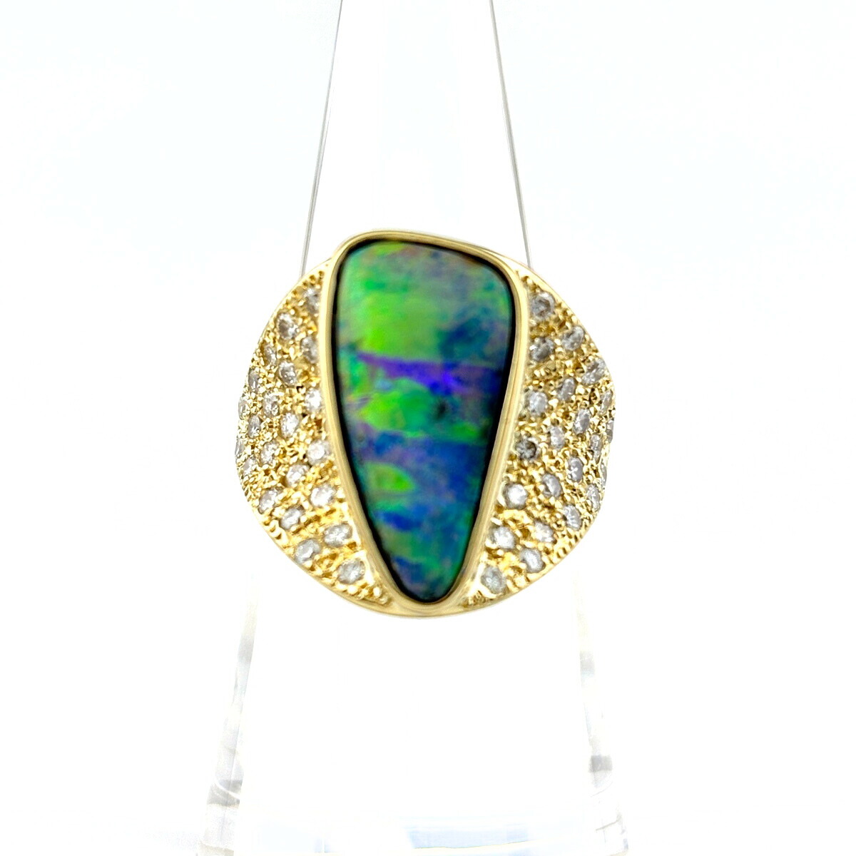 リング MONAKA jewellery ボルダーオパールリング モナカジュエリー