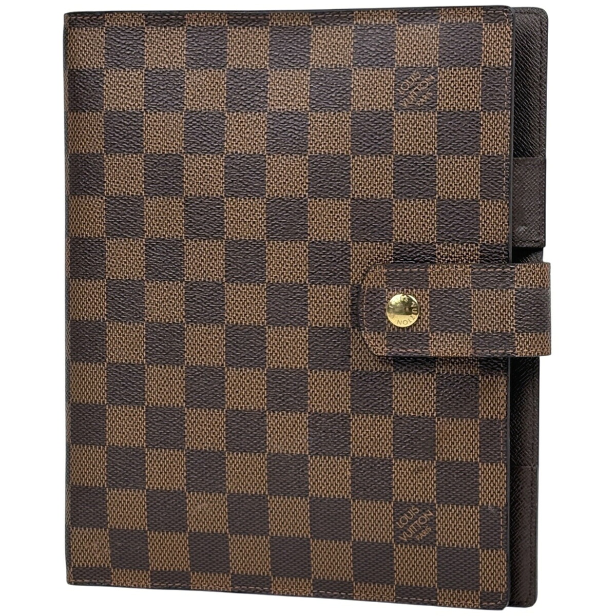 ルイ・ヴィトン Louis Vuitton アジェンダ GM 手帳カバー ビジネス 手帳・ブックカバー ダミエ ブラウン R20107 レディース 【中古】