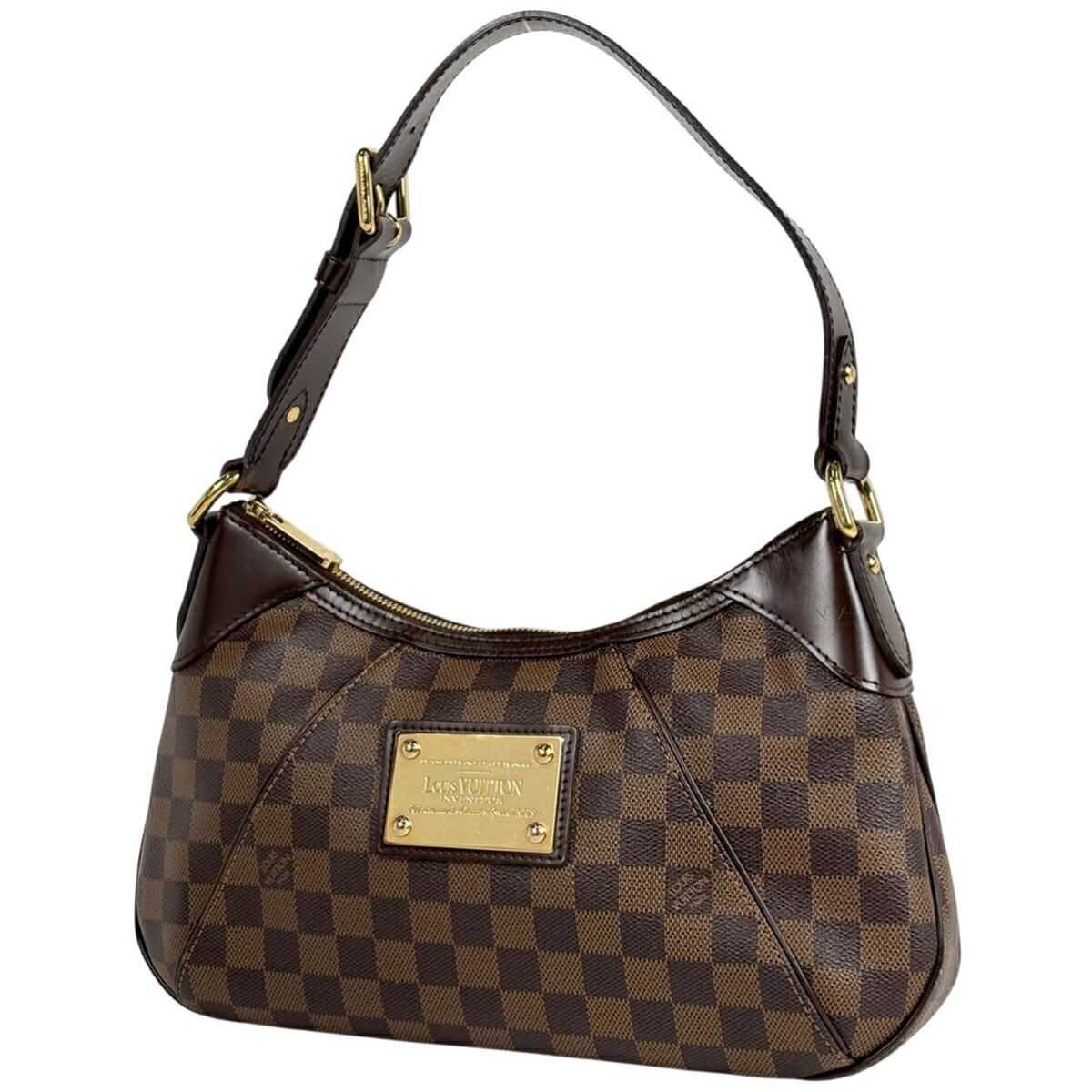 ルイ・ヴィトン Louis Vuitton テムズPM 肩かけ 空蝉肩部 ショルダーバッグ ダミエ 赤銅色 N48180 レディース 【中古】