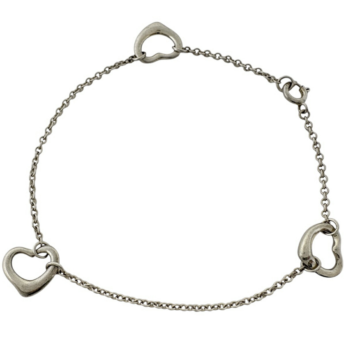 ティファニー TIFFANY&Co. オープンハート ブレスレット トリプルハート ブレスレット シルバー925 シルバー レディース 【中古】