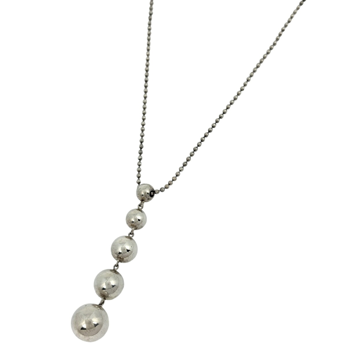 ティファニー TIFFANY&Co. ボール ネックレス ハードウェア ネックレス シルバー925 シルバー レディース 【中古】 msp29