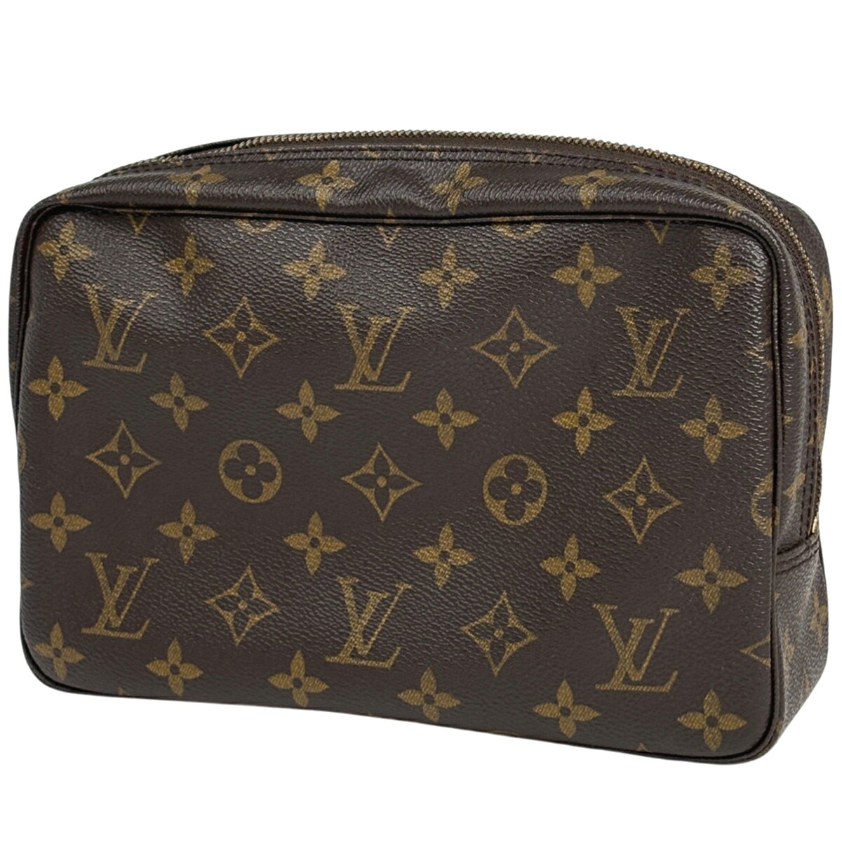 ルイ・ヴィトン Louis Vuitton トゥルース 室内用便器23 二番目御徒面子 かざり付ける合切袋 モノグラム 赤銅色 M47524 レディース 【中古】