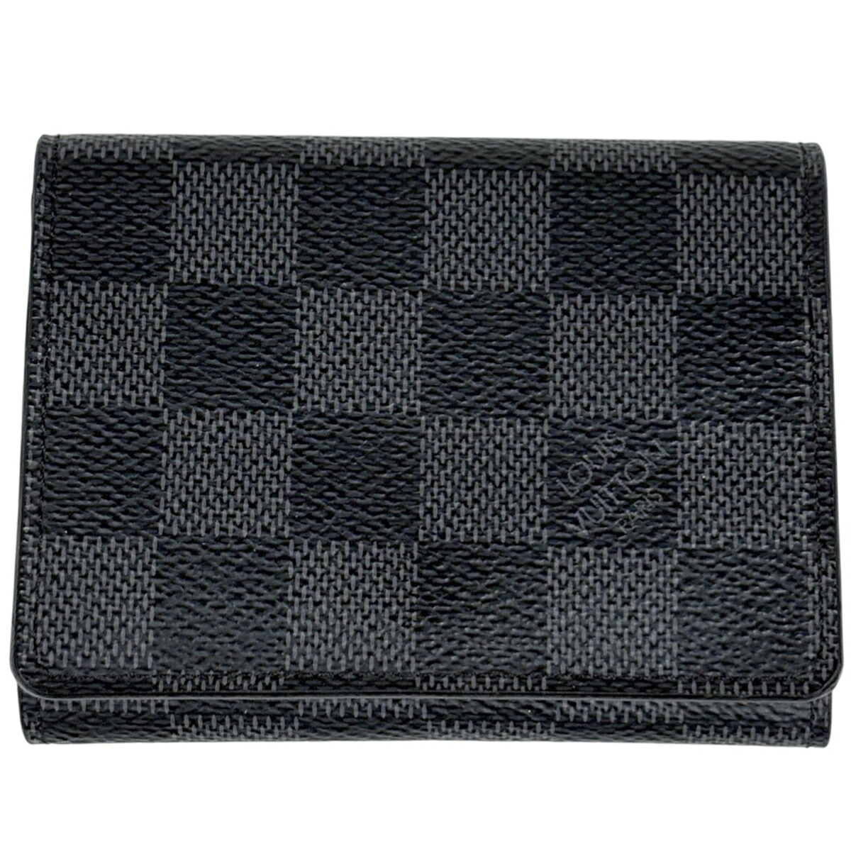 ルイ・ヴィトン Louis Vuitton アンヴェロップ ブーム ドゥ ヴィジット 名刺入れ 歌留多入れ 歌留多入れもの ダミエグラフィット 黒いこと N63338 メンズ 【中古】