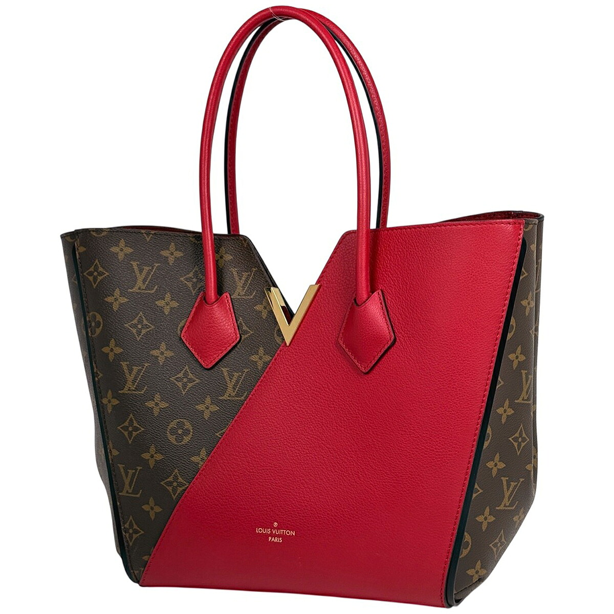 ルイ・ヴィトン Louis Vuitton キモノMM ハンドバッグ トートバッグ モノグラムキモノ スリーズ(レッド) ブラウン M40459 レディース 【中古】