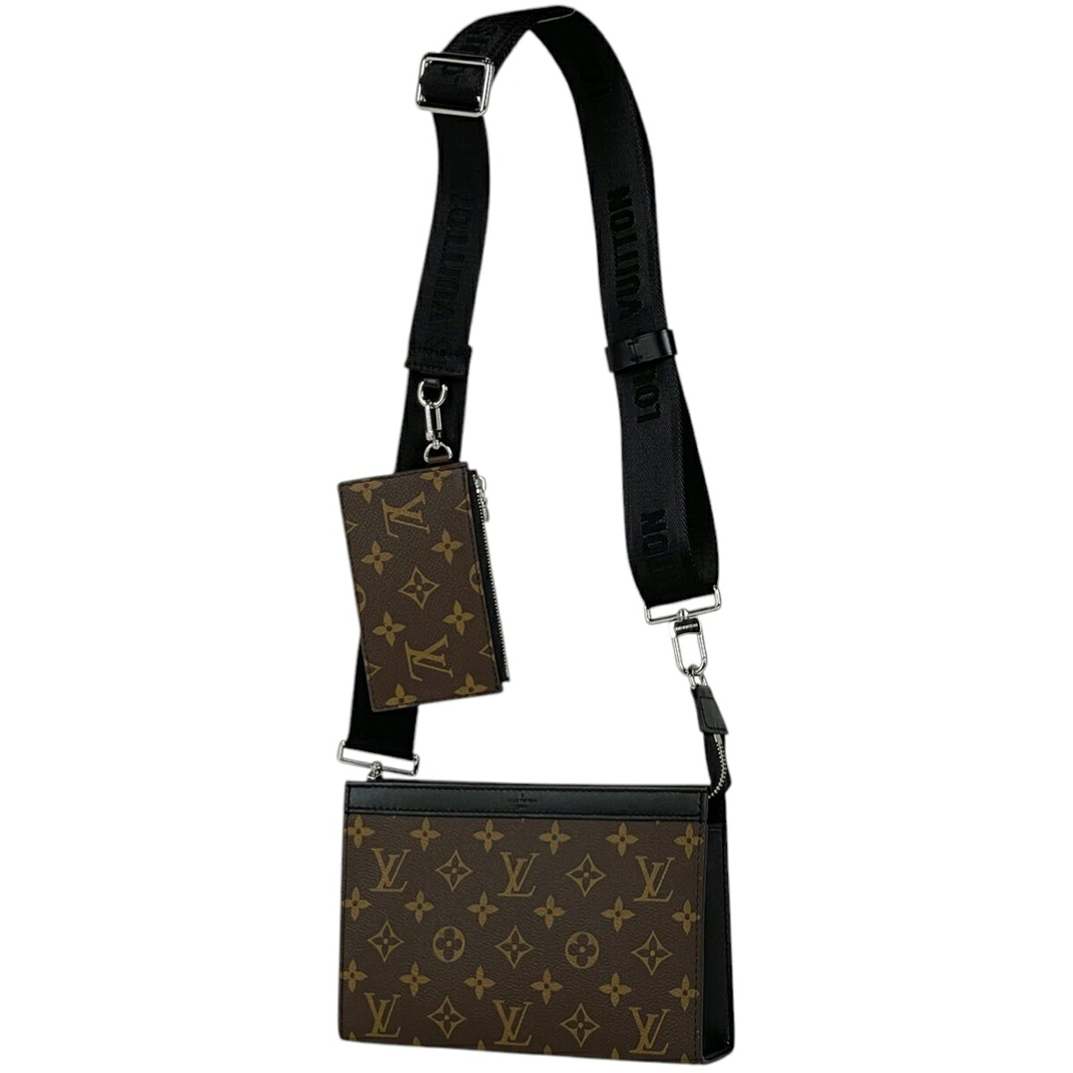 ルイ・ヴィトン Louis Vuitton ガストン ウェアラブル ウォレット 2WAY ショルダーバッグ セカンドバッグ モノグラムマカサー ブラウン M14036 レディース 【中古】 msp29