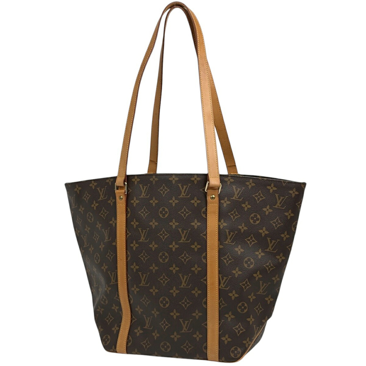 ルイ・ヴィトン Louis Vuitton サック ショッピング 肩掛け ショルダーバッグ トートバッグ モノグラム ブラウン M51108 レディース 【中古】