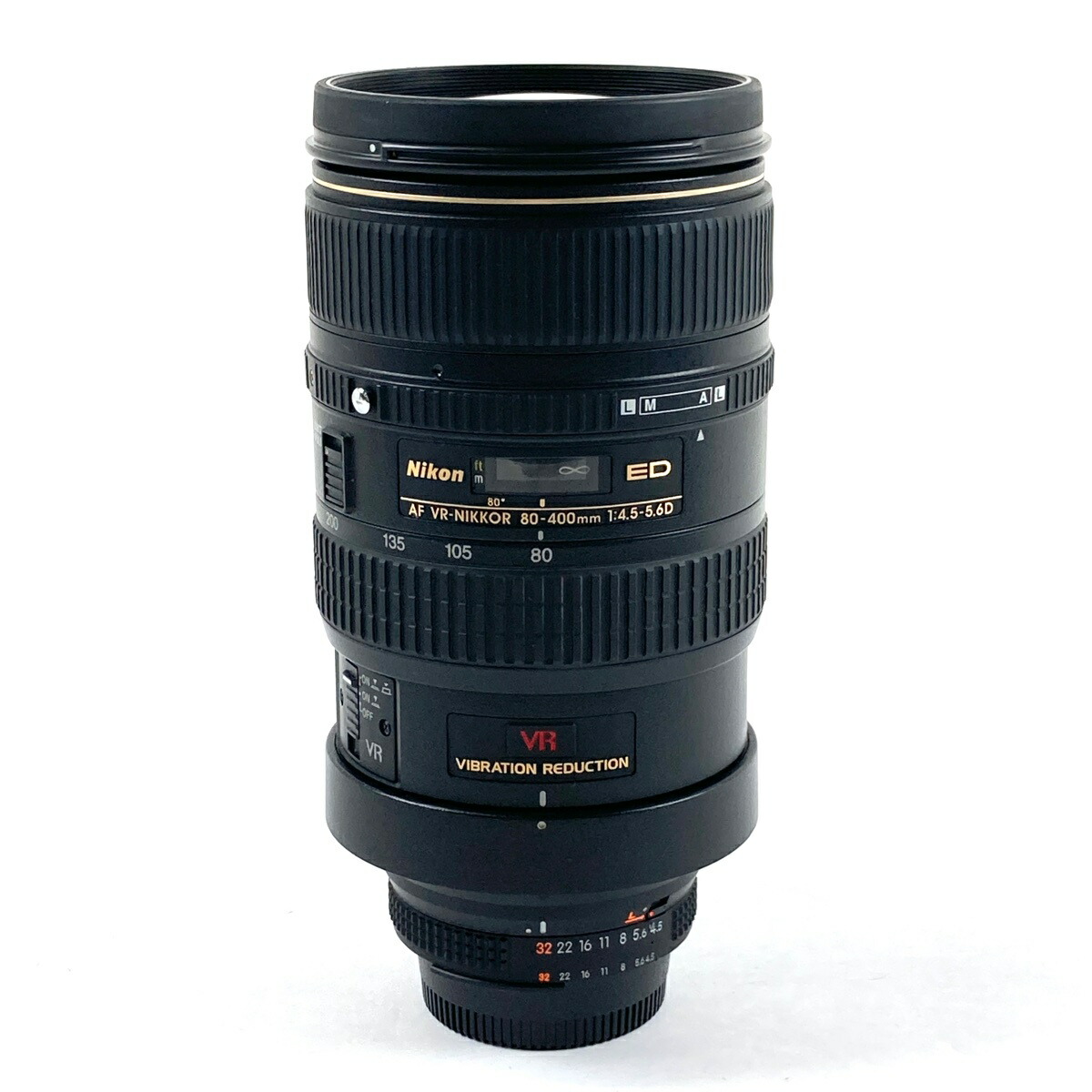 ニコン Nikon AF VR-NIKKOR 80-400mm F4.5-5.6D ED 一眼カメラ用レンズ（オートフォーカス） 【中古】