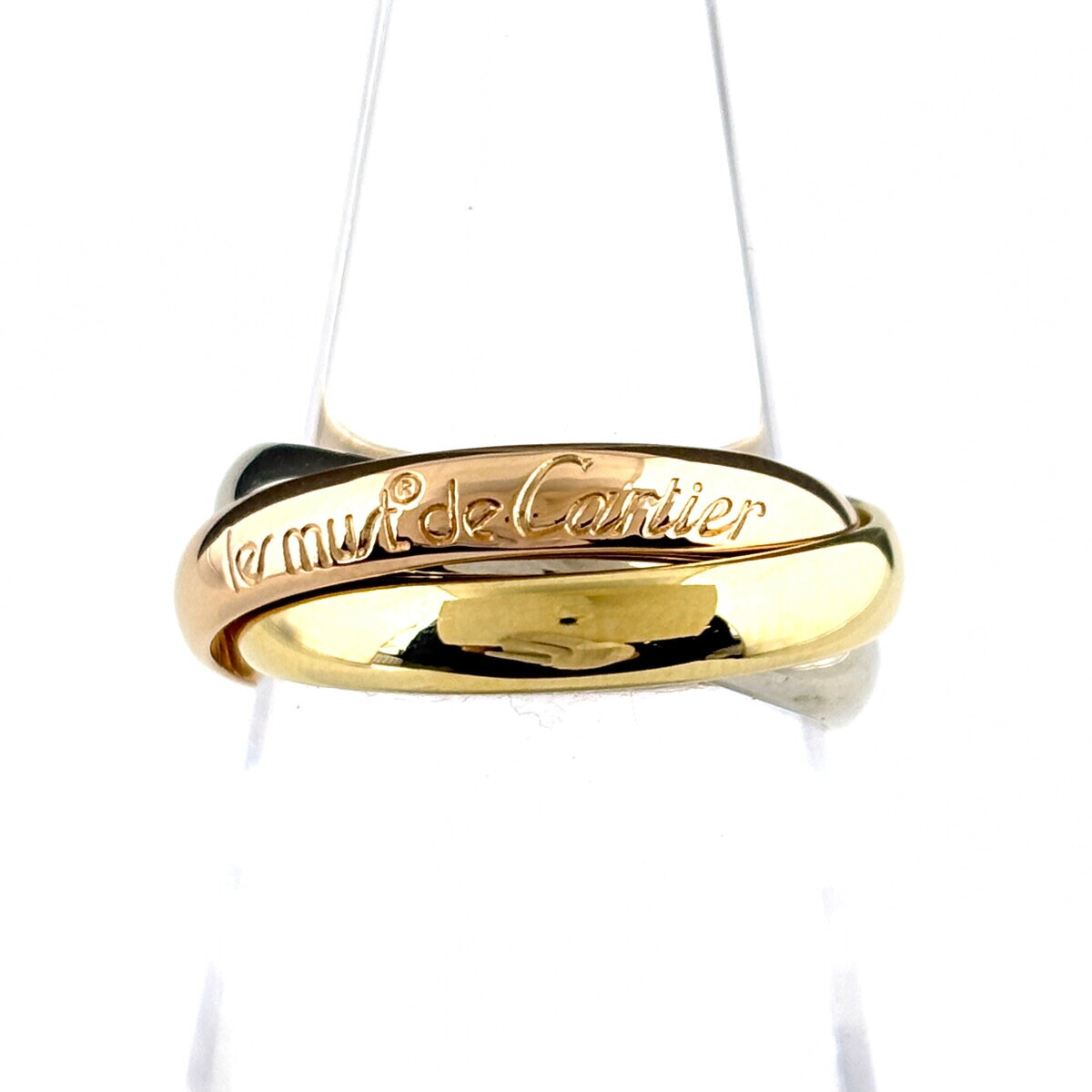 カルティエ CARTIER トリニティ リング YG イエローゴールド PG ピンクゴールド WG ホワイトゴールド 指輪 スリーカラー リング 11.5号 750 レディース 【中古】 msp29