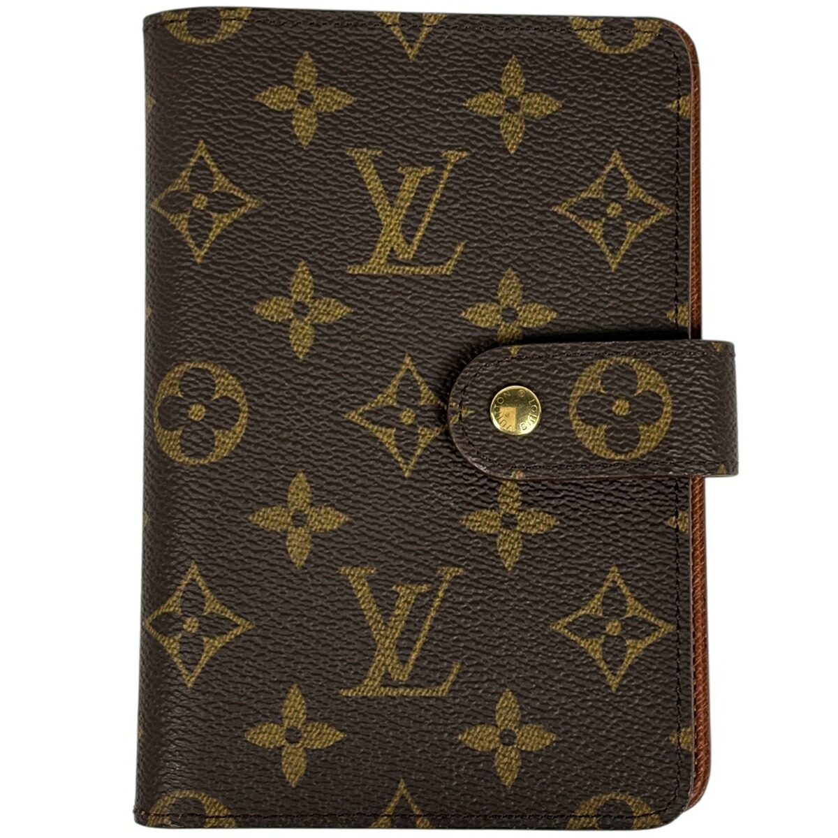 ルイ・ヴィトン Louis Vuitton ポルト パピエ ジップ 札入れ 小銭入れ 二つ折り財布 モノグラム ブラウン M61207 レディース 【中古】