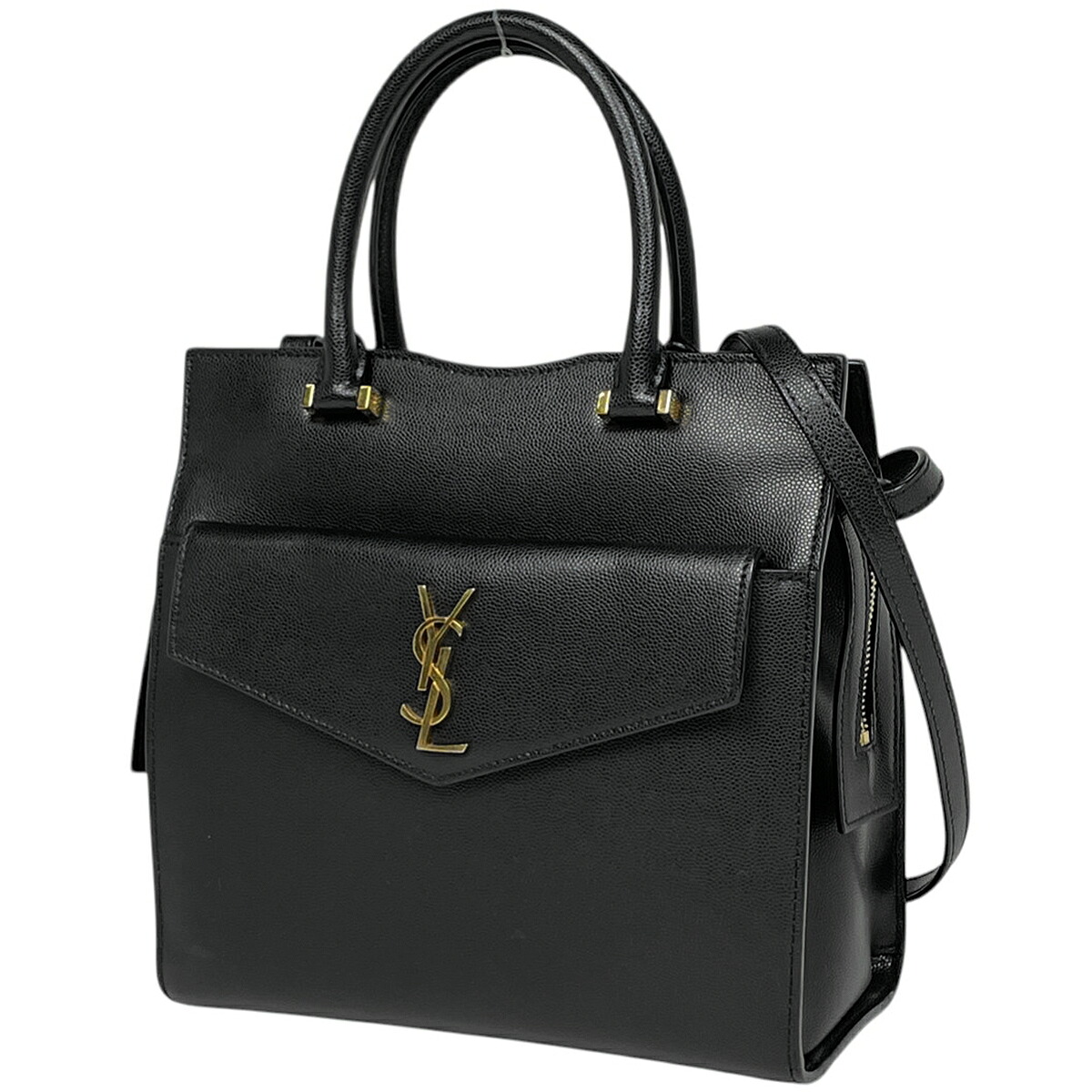 サンローランパリ SAINT LAURENT PARIS アップタウン ハンドバッグ 2WAY ショルダーバッグ YSL ハンドバッグ レザー ブラック 634730 レディース 【中古】 108,900円