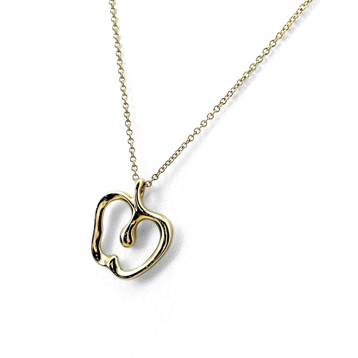 ティファニー TIFFANY&Co. アップル ネックレス YG イエローゴールド ペンダント りんご ネックレス 750 レディース 【中古】