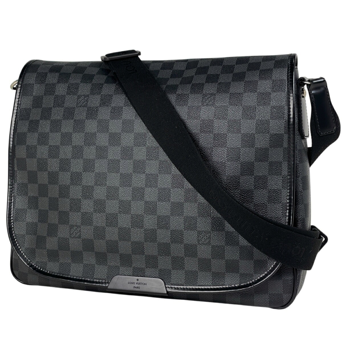 ルイ・ヴィトン Louis Vuitton ダニエルMM 伝達人御徒面子 ショルダーバッグ ダミエグラフィット 黒いこと N58029 メンズ 【中古】