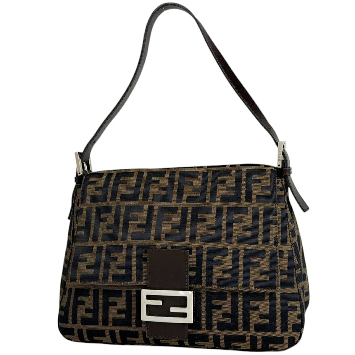 フェンディ FENDI ズッカ柄 ショルダーバッグ ハンドバッグ ワンショルダー マンマバゲット ショルダーバッグ キャンバス ブラウン 26325 レディース 【中古】 msp29