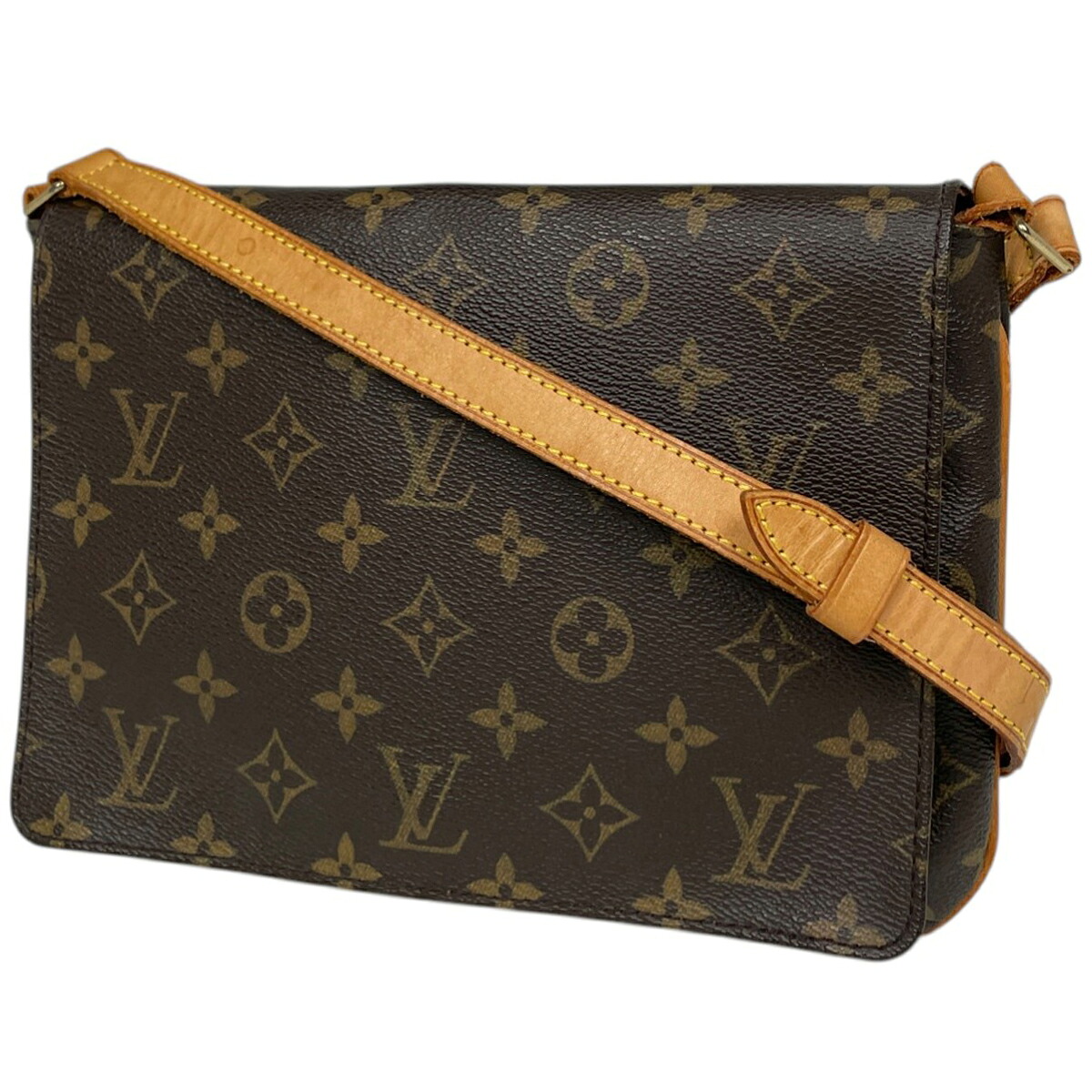 ルイ・ヴィトン Louis Vuitton ミュゼット タンゴ ロング 斜め掛け ショルダーバッグ モノグラム ブラウン M51388 レディース 【中古】