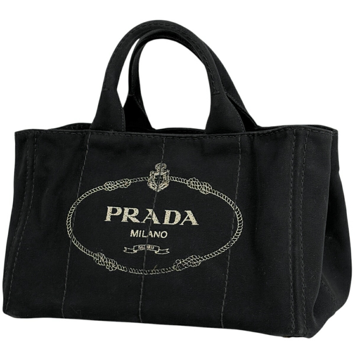 プラダ PRADA カナパ トート 2WAY ショルダーバッグ ハンドバッグ トートバッグ キャンバス ネロ(ブラック) レディース 【中古】