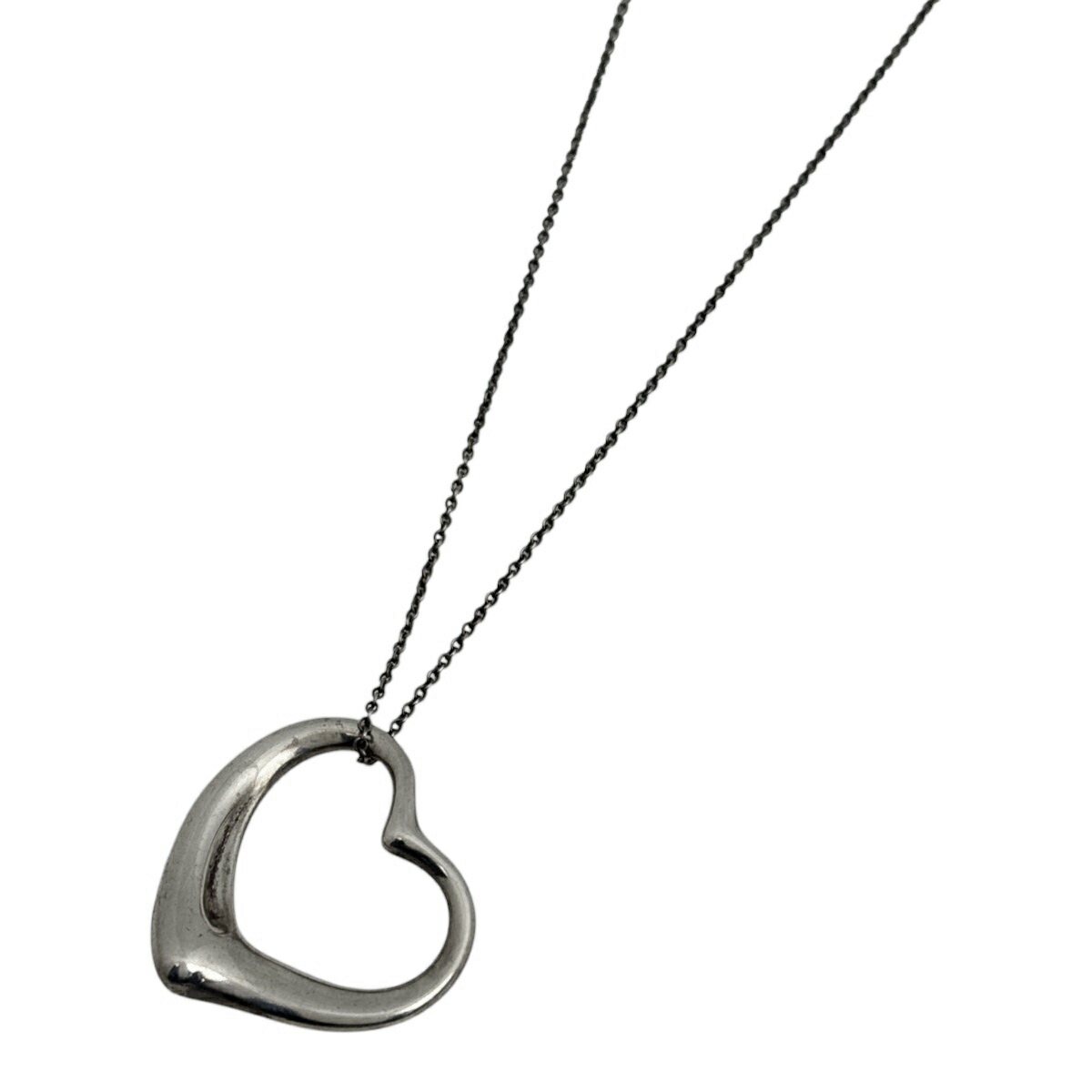 ティファニー TIFFANY&Co. オープンハート ネックレス エルサペレッティ ネックレス シルバー925 シルバー レディース 【中古】