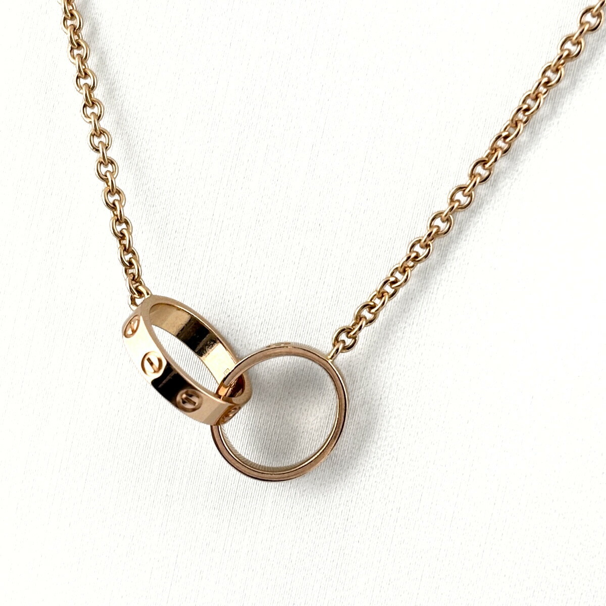 カルティエ CARTIER ベビーラブ ネックレス PG ピンクゴールド ペンダント ネックレス 750 レディース 【中古】