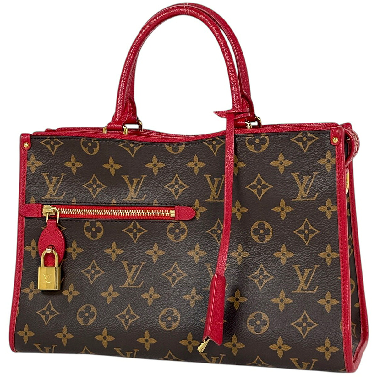 ルイ・ヴィトン Louis Vuitton ポパンクールPM ハンドバッグ モノグラム ブラウン ルージュ M43433 レディース 【中古】