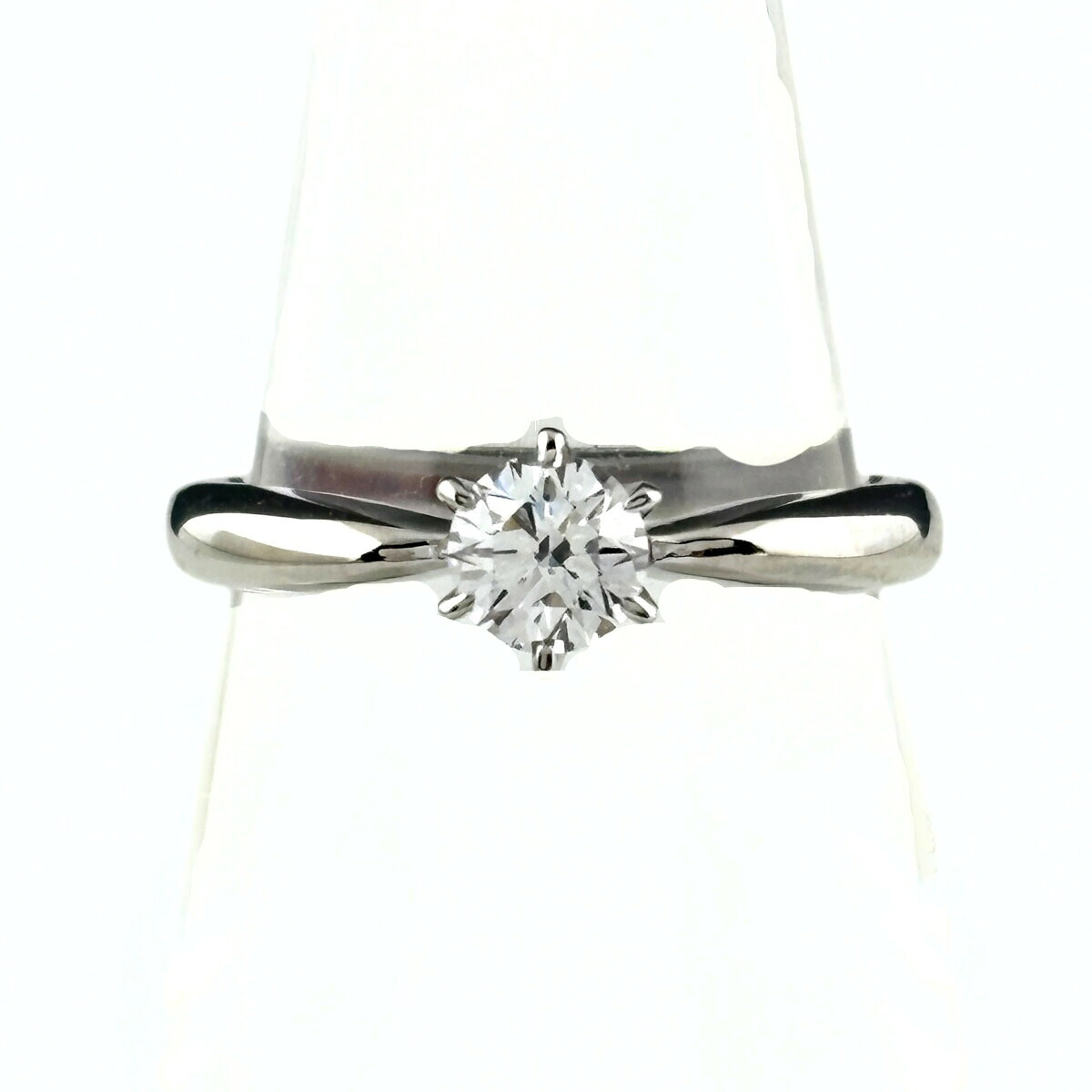 ミキモト MIKIMOTO ダイヤモンド デザインリング プラチナ 指輪 リング 8号 Pt950 ダイヤモンド レディース 【中古】 msp29
