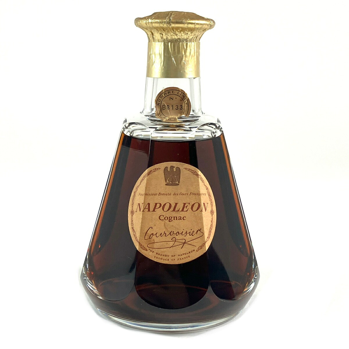 クルボアジェ Courvoisier ナポレオン バカラボトル 700ml ブランデー コニャック 【中古】