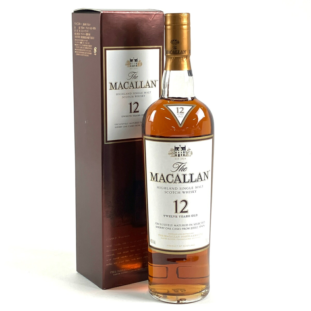 マッカラン MACALLAN 12年 シェリーオークカスク 旧 700ml スコッチウイスキー シングルモルト 【中古】