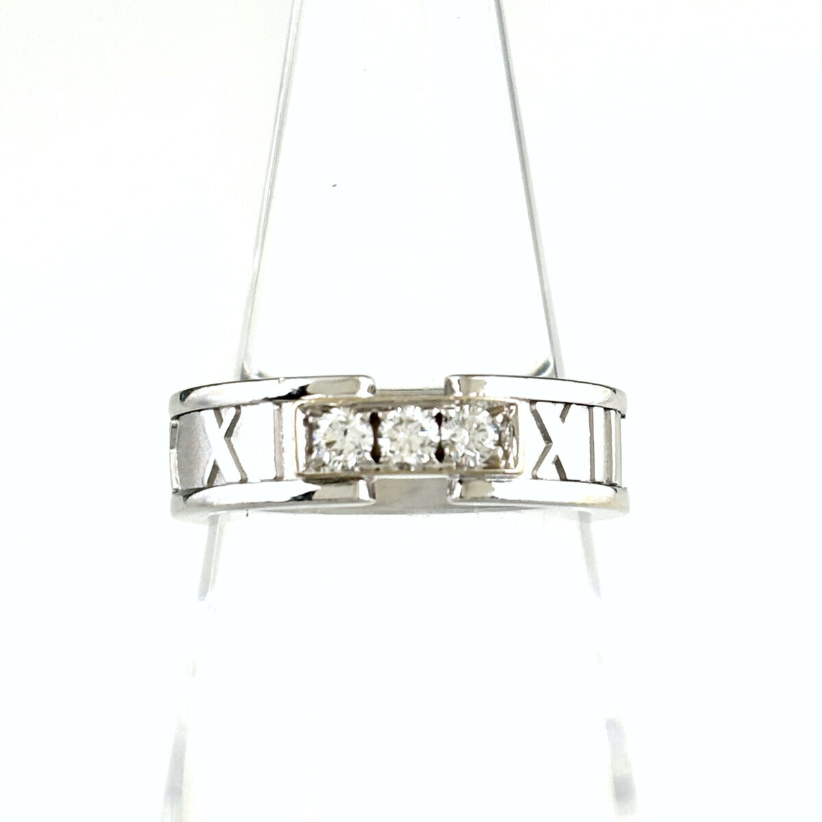ティファニー TIFFANY&Co. アトラス 3P リング 指輪 メレダイヤ 1995 リング 12号 750 ダイヤモンド レディース 【中古】 msp39｜バイセル 店