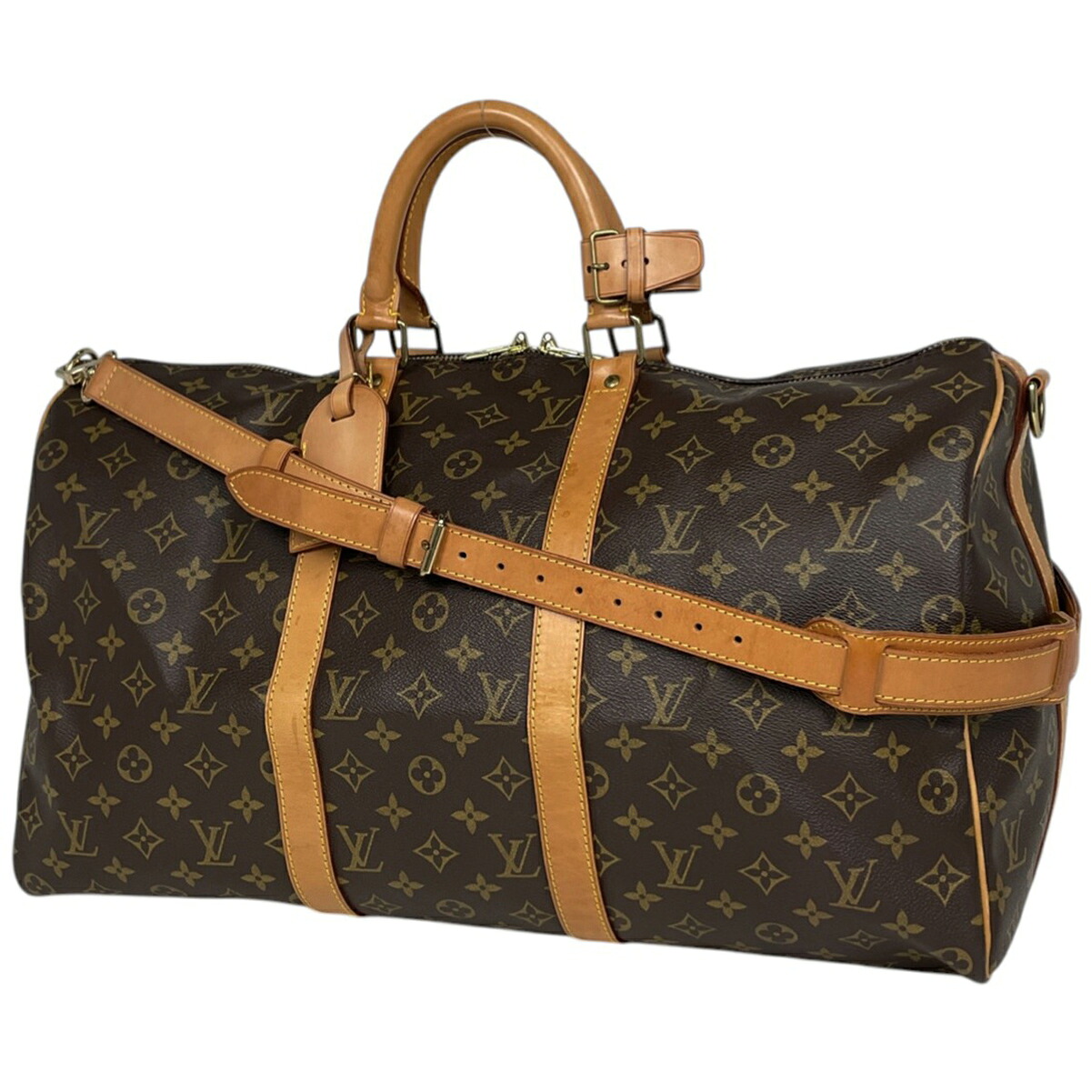 ルイ・ヴィトン Louis Vuitton キーポル バンドリエール50 2WAY ショルダーバッグ ボストンバッグ モノグラム ブラウン M41416 レディース 【中古】