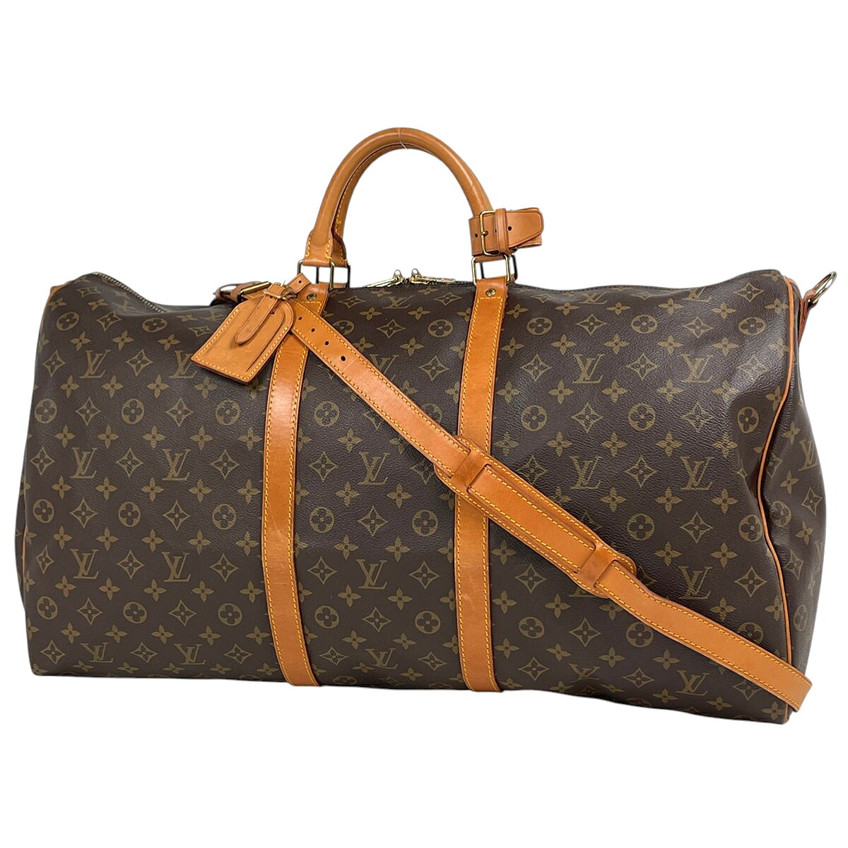 ルイ・ヴィトン Louis Vuitton キーポル バンドリエール60 2WAY ショルダーバッグ ボストンバッグ モノグラム ブラウン M41412 レディース 【中古】