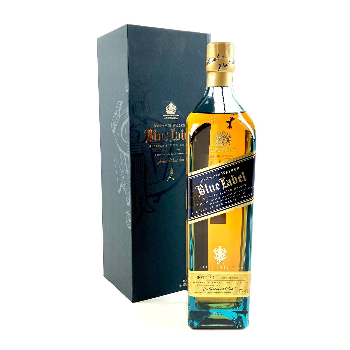 ジョニーウォーカー JOHNNIE WALKER ブルーラベル 1000ml スコッチウイスキー ブレンデッド 【中古】 msp29