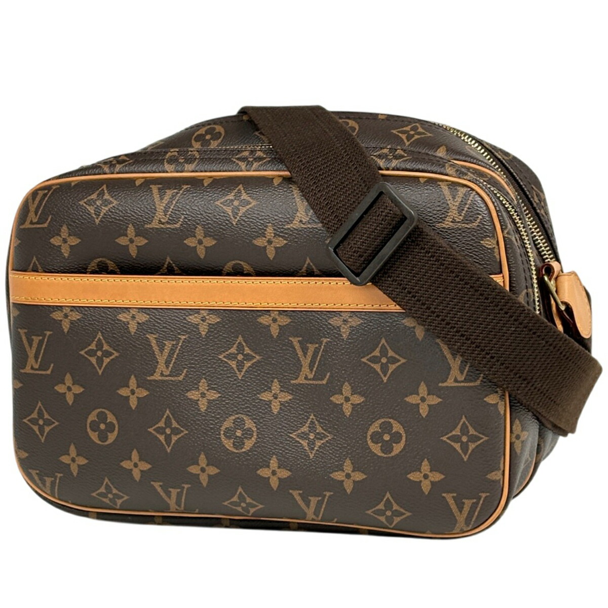 ルイ・ヴィトン Louis Vuitton リポーターPM 斜め掛け ショルダーバッグ モノグラム ブラウン M45254 レディース 【中古】 msp29