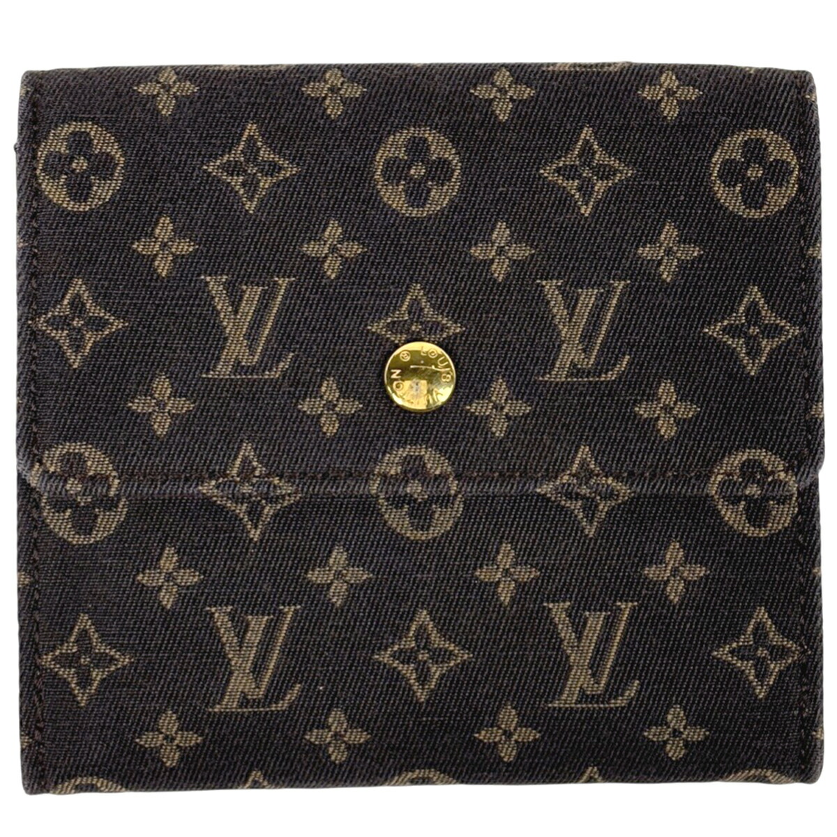 ルイ・ヴィトン Louis Vuitton ポルト モネ ビエ カルト クレディ Wホック 二つ折り財布 モノグラムミニラン エベヌ(ブラウン) M95233 レディース 【中古】 msp29