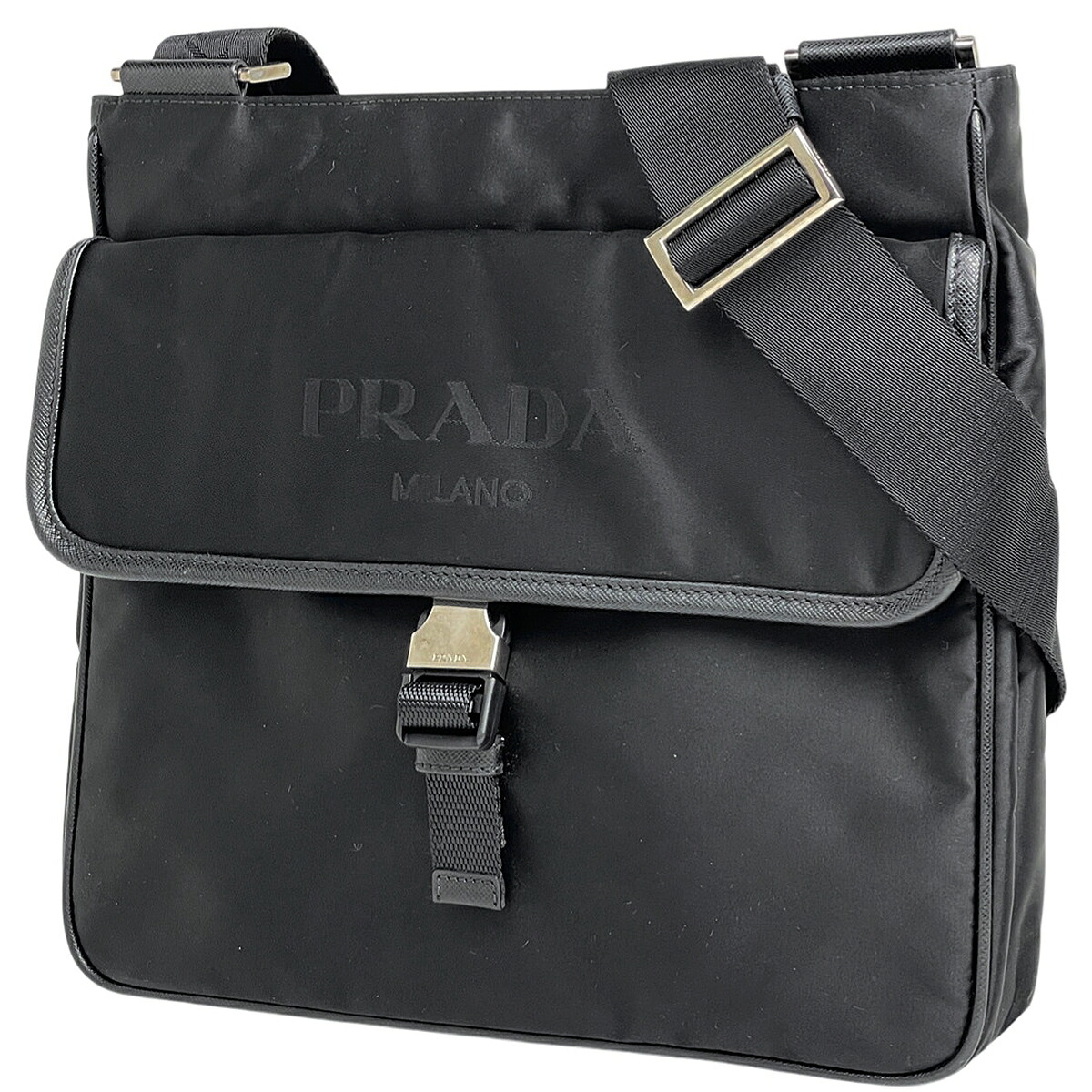 PRADA ナイロン プレート ショルダーバッグ メッセンジャーバッグ