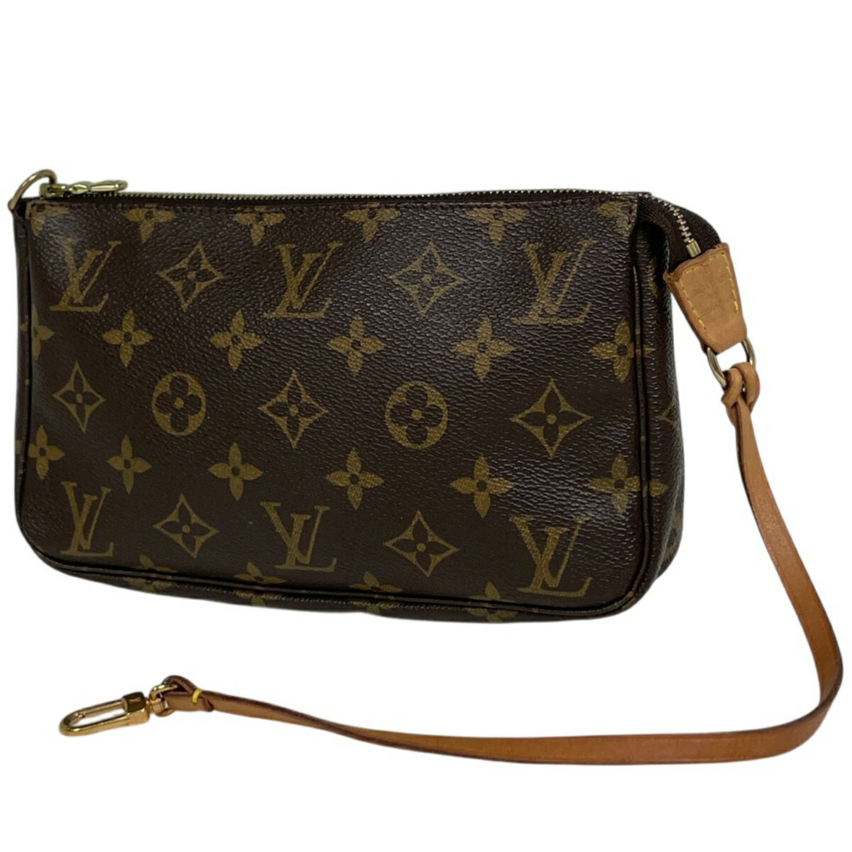 ルイ・ヴィトン Louis Vuitton ポシェット アクセソワール メイク コスメ 付属品合切袋 モノグラム 赤銅色 M51980 レディース 【中古】 msp39