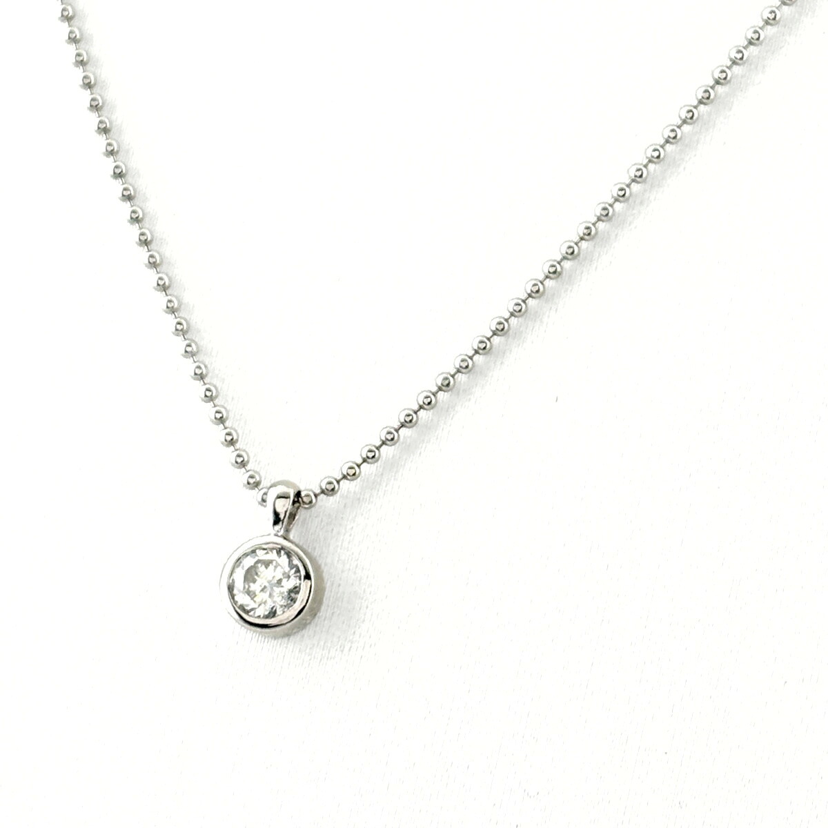 ダイヤモンド デザインネックレス プラチナ ペンダント ネックレス Pt900 Pt850 ダイヤモンド レディース 【中古】 msp39|バイセル 店