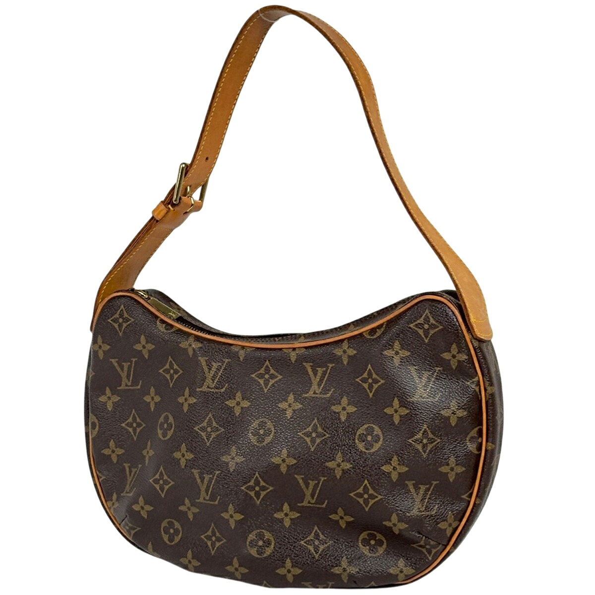 ルイ・ヴィトン Louis Vuitton クロワッサンMM ワンショルダー 肩掛け ショルダーバッグ モノグラム ブラウン M51512 レディース 【中古】