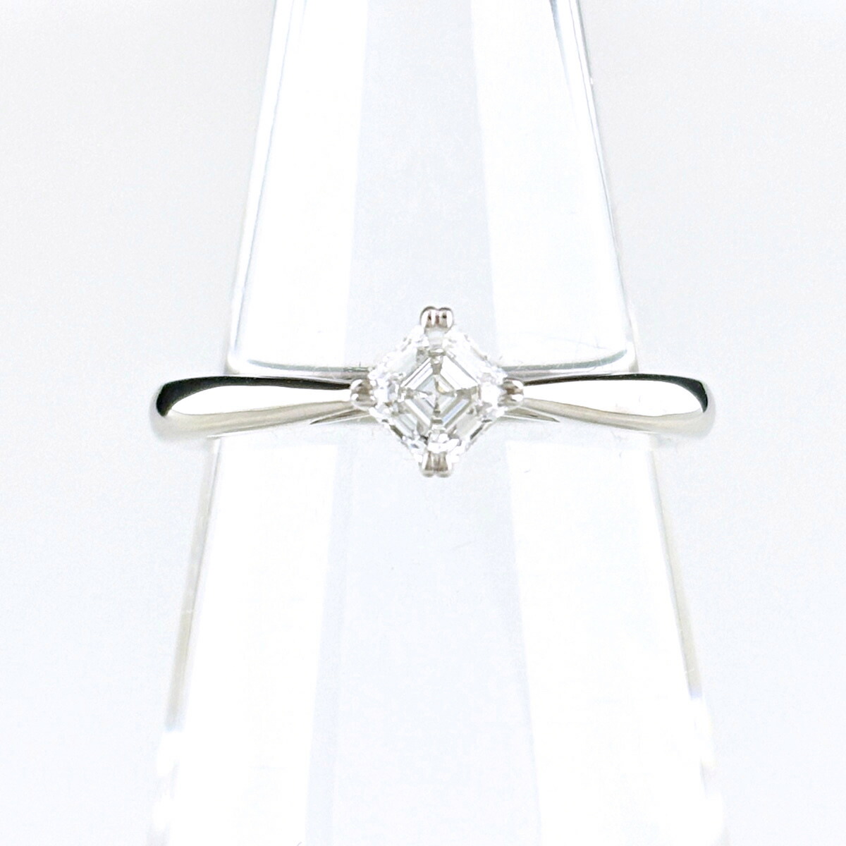 ロイヤル・アッシャー ROYAL ASSCHER ダイヤモンド デザインリング プラチナ 指輪 リング 7.5号 Pt950 ダイヤモンド レディース 【中古】