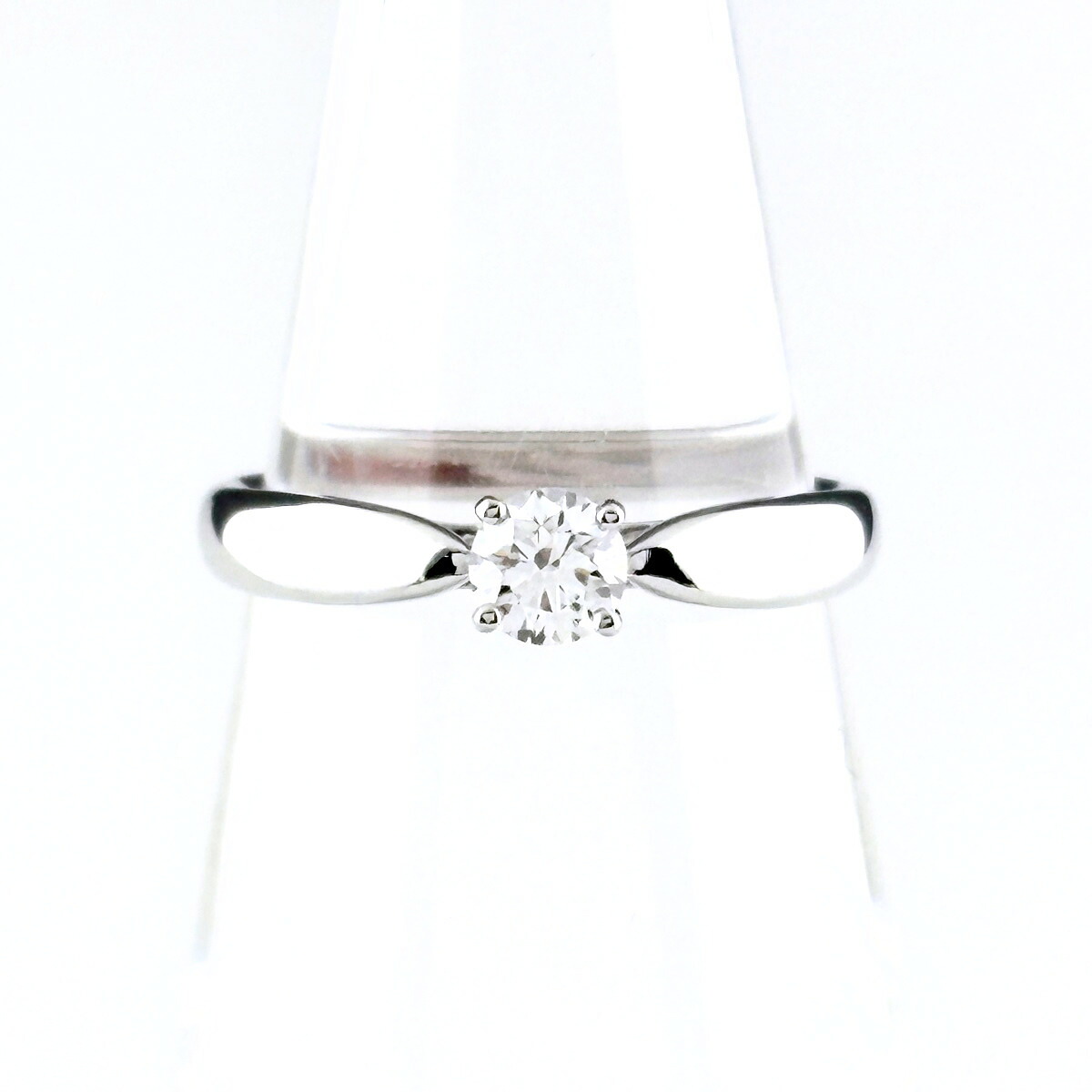 ティファニー TIFFANY&Co. ソリティア リング プラチナ 指輪 ダイヤモンド ソリテール 1Pダイヤ リング 6.5号 Pt950 ダイヤモンド レディース 【中古】 msp29｜バイセル 店