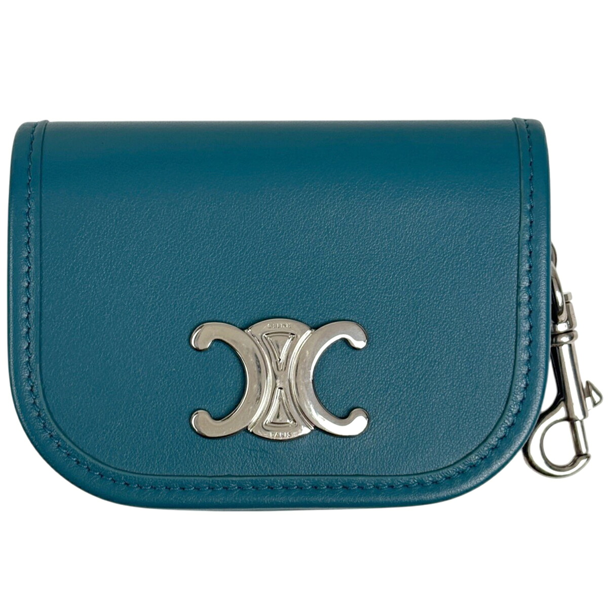 セリーヌ CELINE トリオンフ カードケース コインケース レザー グリーン レディース 【中古】｜バイセル 店