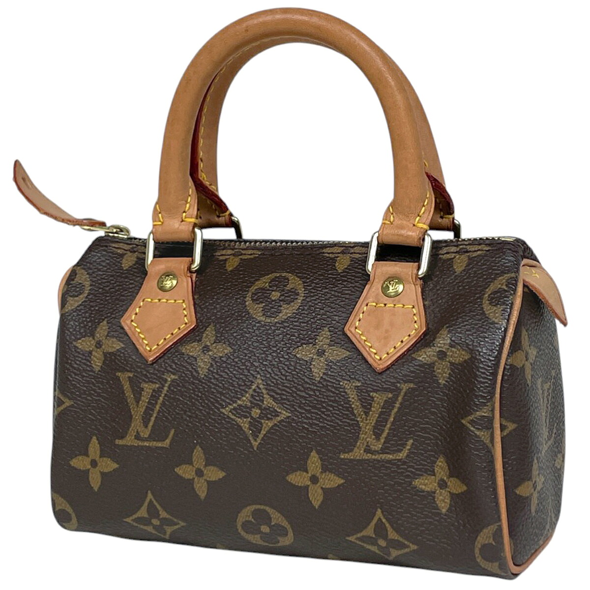ルイ・ヴィトン Louis Vuitton ミニ スピーディ ショッピング 手提げ ハンドバッグ モノグラム ブラウン M41534 レディース 【中古】