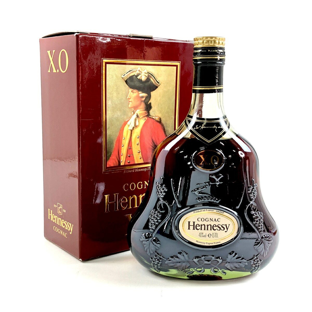 ヘネシー Hennessy XO 金キャップ グリーンボトル 700ml ブランデー コニャック 【中古】