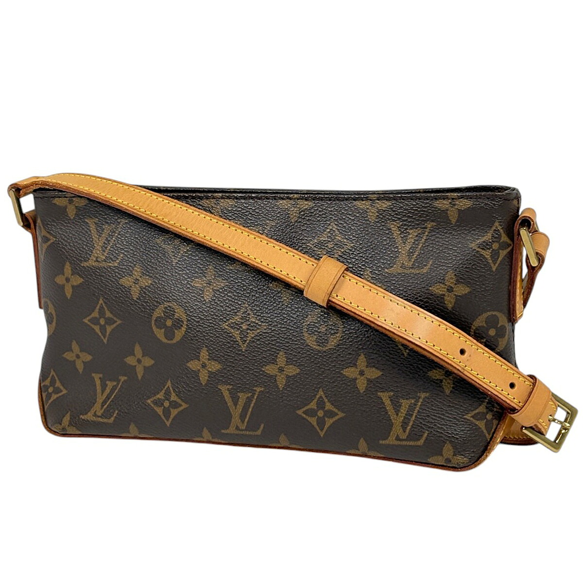 ルイ・ヴィトン Louis Vuitton トロター ポシェット ショルダーバッグ モノグラム ブラウン M51240 レディース 【中古】