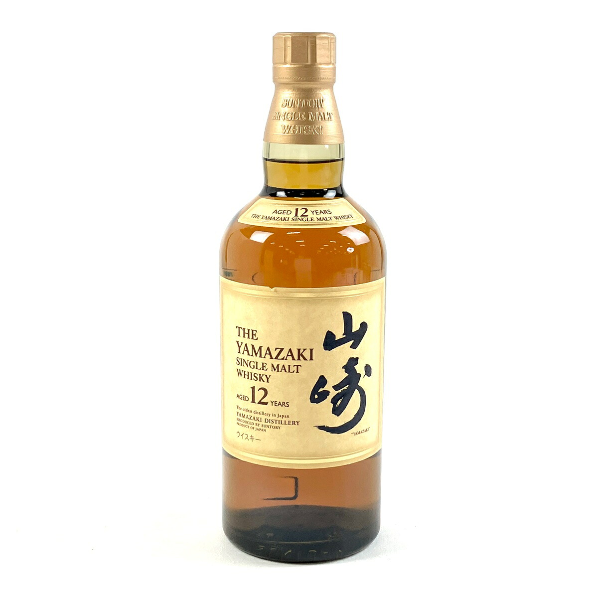 【東京都内限定お届け】 サントリー SUNTORY 山崎 12年 シングルモルト 旧 700ml 国産ウイスキー 【中古】