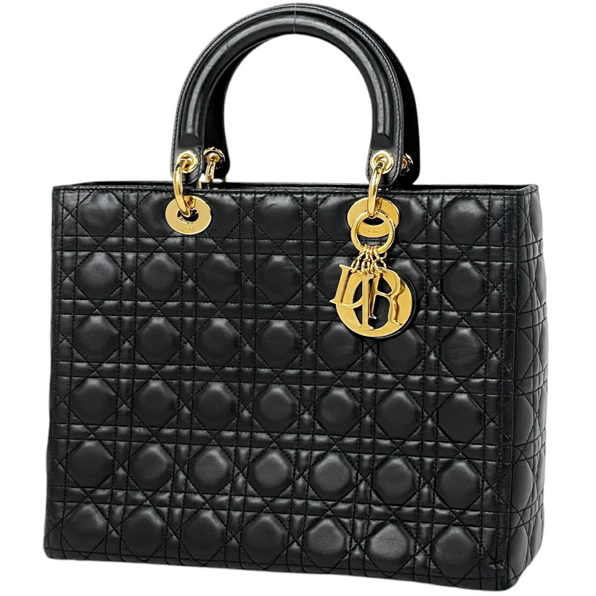 Dior ディオール マイレディディオール マッドブラック 2Wayショルダーバッグ ブラック M0505SL01 レディース【中古】 Dior - Dior ディオール マイレディディオール マッドブラック 2Way