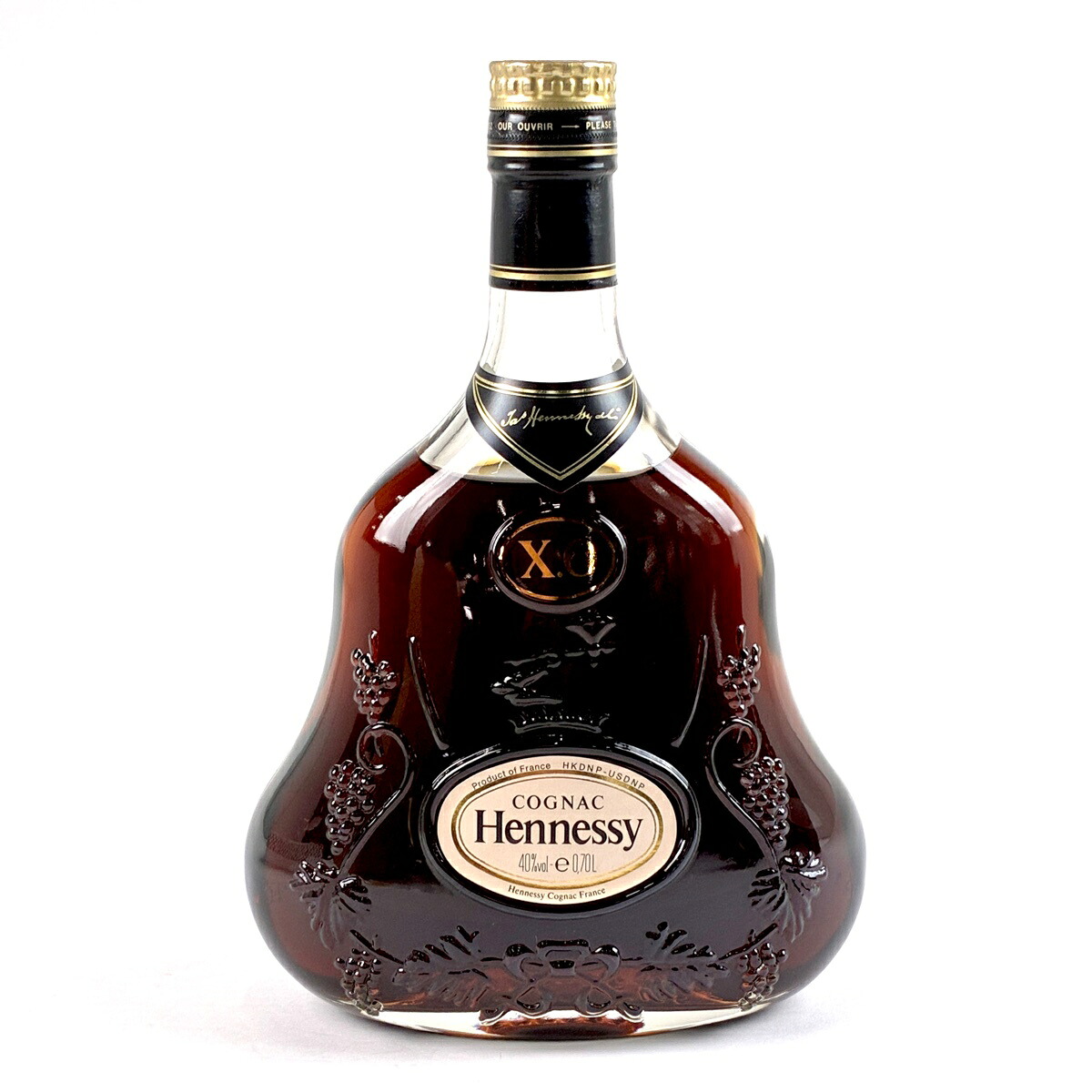 ヘネシー Hennessy XO 金キャップ クリアボトル 700ml ブランデー コニャック 【中古】