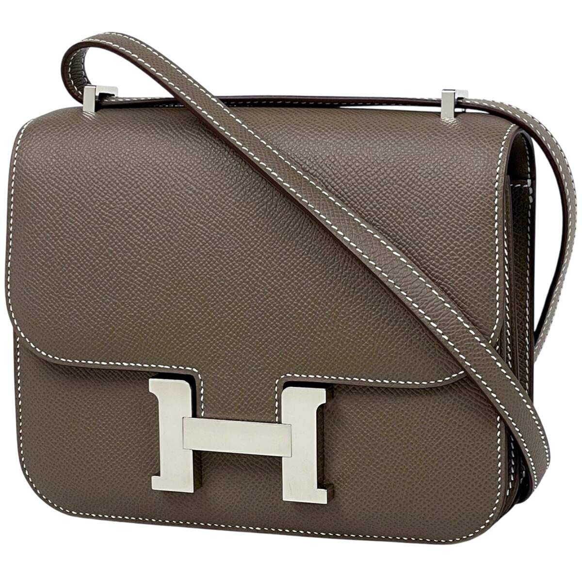 エルメス HERMES コンスタンス 18 ミニ 3 ミロワール ショルダーバッグ ヴォーエプソン エトゥープ K レディース 【中古】