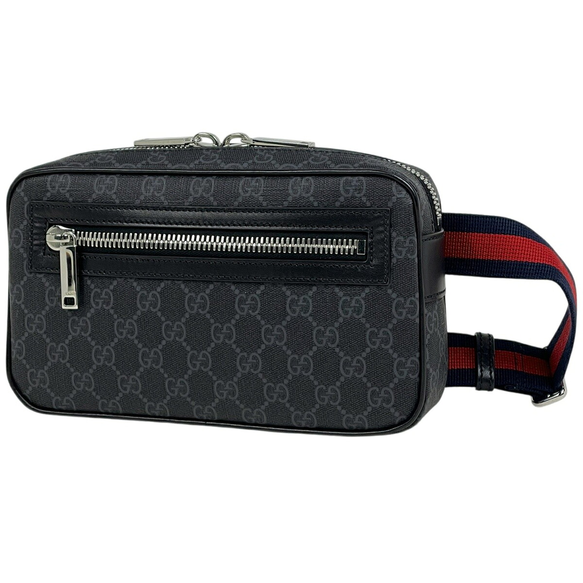 グッチ GUCCI GG柄 三尺帯御徒面子 酉の方角御徒面子 上半身御徒面子 上塗り帆布 黒いこと 792094 メンズ 【中古】 msp29