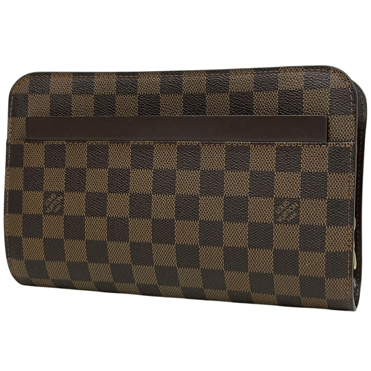 ルイ・ヴィトン Louis Vuitton サンルイ クラッチペダル御徒面子 手持ち 二番め御徒面子 ダミエ 赤銅色 N51993 メンズ 【中古】 msp39