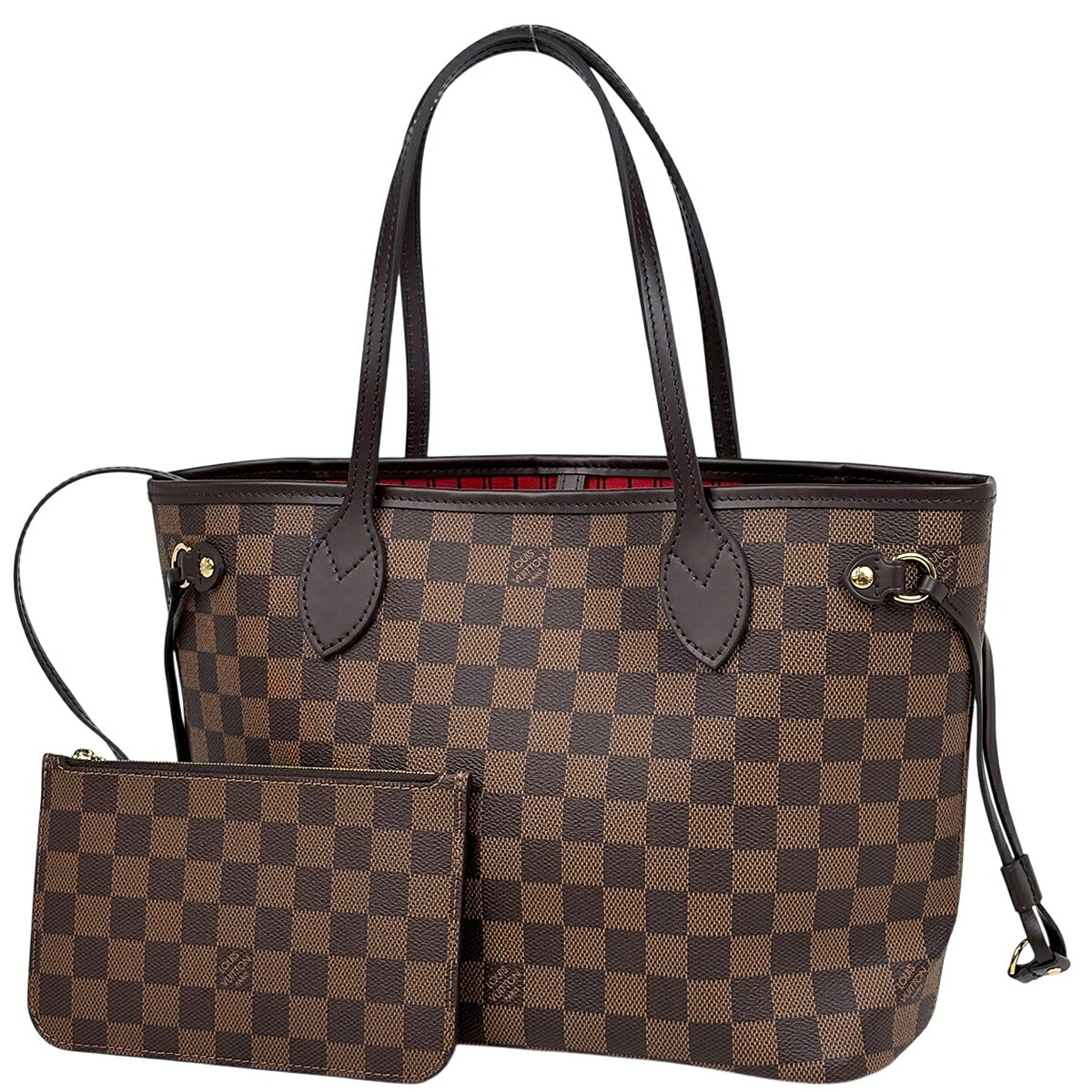 ルイ・ヴィトン Louis Vuitton ネヴァーフルPM ハンドバッグ トートバッグ ダミエ ブラウン N40600 レディース 【中古】