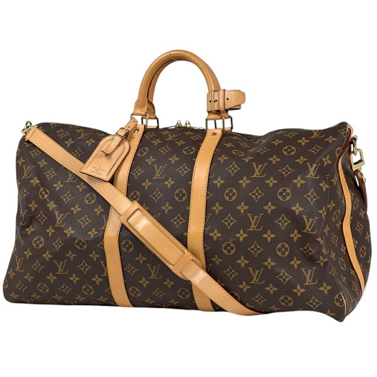 ルイ・ヴィトン Louis Vuitton キーポル バンドリエール55 2WAY ショルダーバッグ ボストンバッグ モノグラム 赤銅色 M41414 レディース 【中古】 msp29